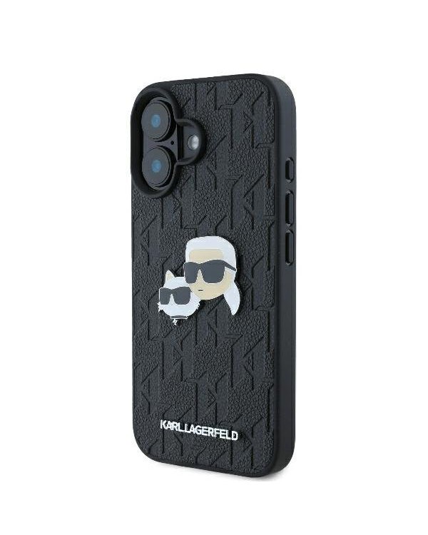 Karl Lagerfeld Monogram Karl&Chaoupette Head Pin Защитный Чехол для Apple iPhone 16