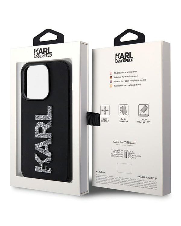 Karl Lagerfeld KLHCP15L3DMBKCK Чехол для Apple iPhone 15 Pro