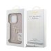 Guess PU Grained 4G Logo Stand Camera Frame Case Защитный чехол для iPhone 15 Pro / розовый