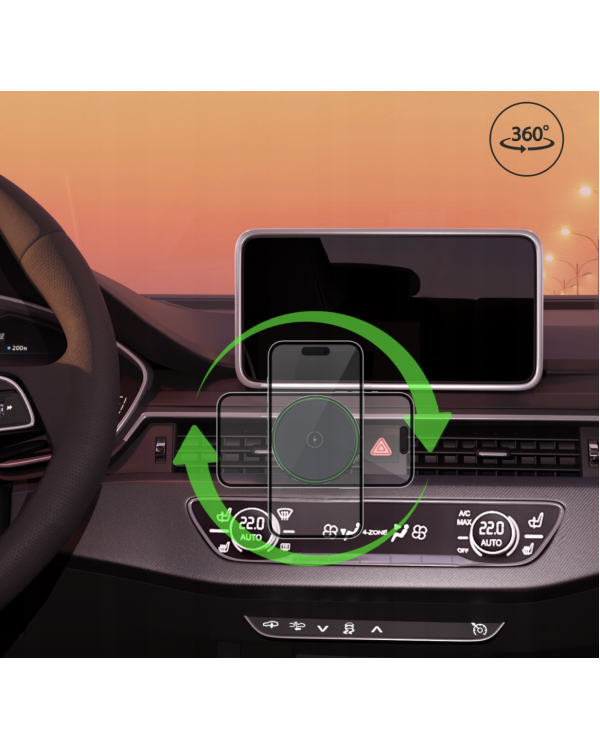 Qualo QMUS-KO-LD-01 Car MagSafe Беспроводной зарядное устройство с держателем