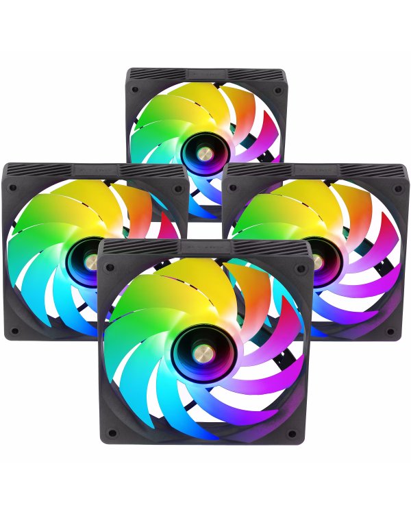 Mars Gaming MFSI4KIT Комплект 4x вентиляторов для ПК 120мм ARGB