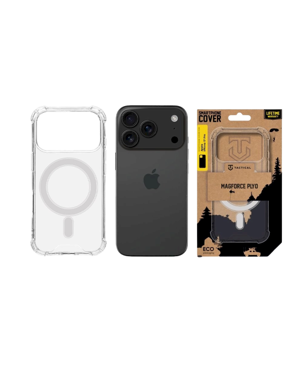 Tactical MagForce Plyo Cover Защитный чехол для Apple iPhone 17 Pro / прозрачный