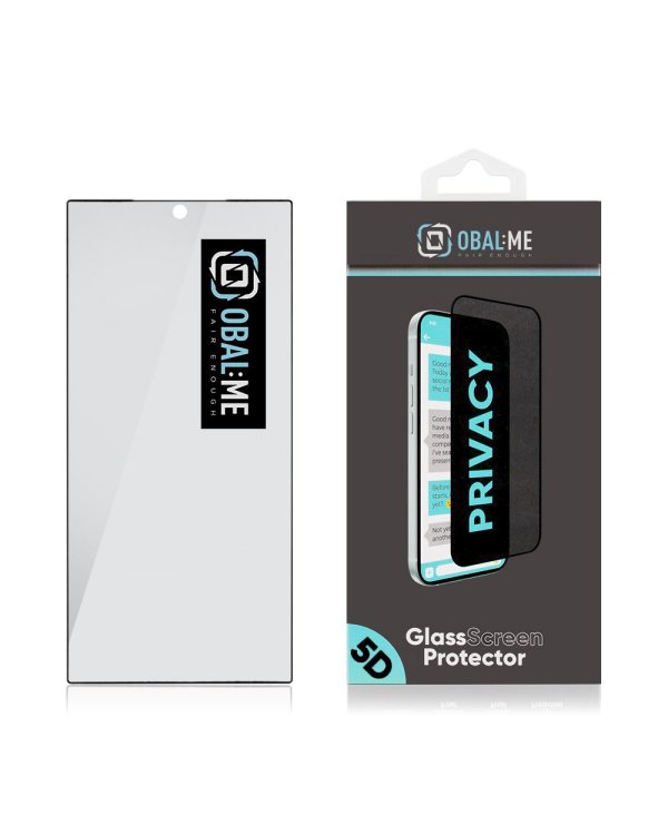 Дополнительное изображение книги «OBAL:ME Privacy 5D Glass Screen Protector Защитное стекло для Samsung Galaxy S24 Ultra / чёрный»