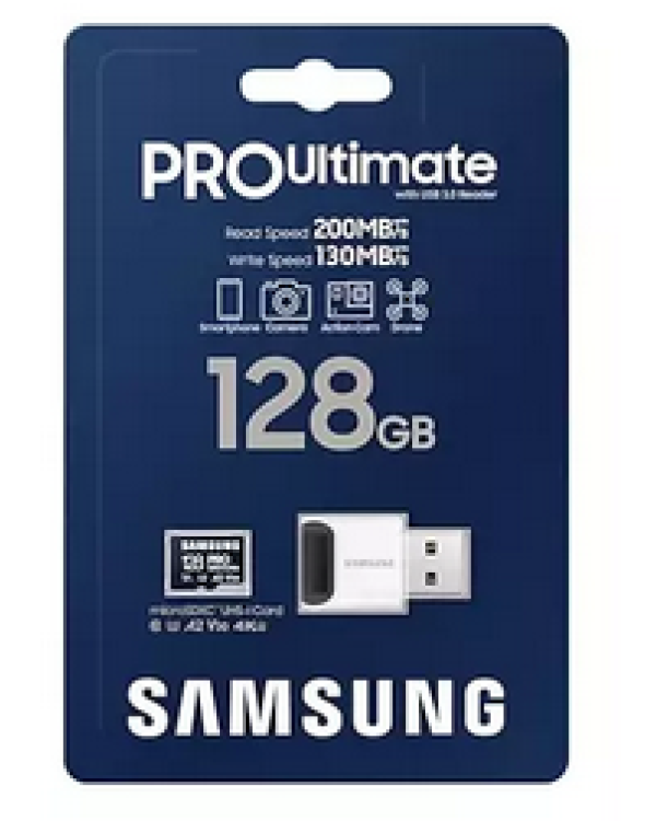 Samsung  PRO Ultimate microSDXC 128GB + Считыватель