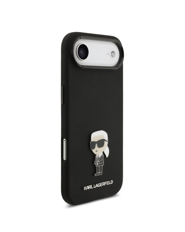 Дополнительное изображение книги «Karl Lagerfeld Liquid Silicone Metal Ikonik Case Защитный чехол для iPhone Air / чёрный»