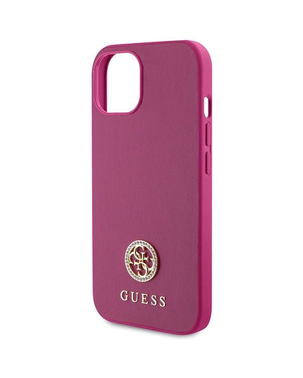 Guess Strass Metal Logo Back Case Защитный Чехол для Apple iPhone 15