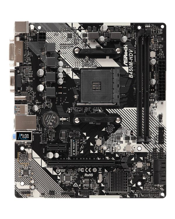 ASRock B450M-HDV R4.0 Motherboard mATX / AMD AM4