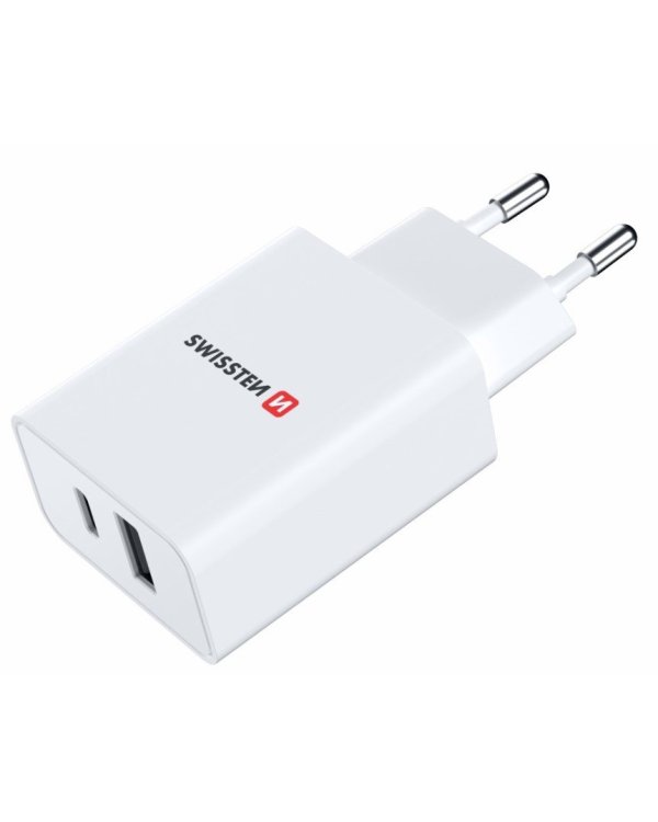 Swissten GaN Charger зарядное устройство PD 30W USB-C / USB