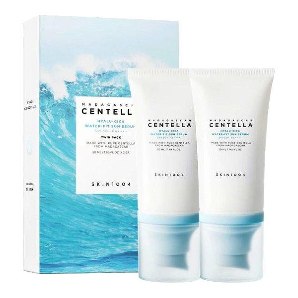 SKIN1004 Madagascar Centella Hyalu-Cica Water-Fit Sun Serum Twin Pack 50ml*2 Сыворотка для лица