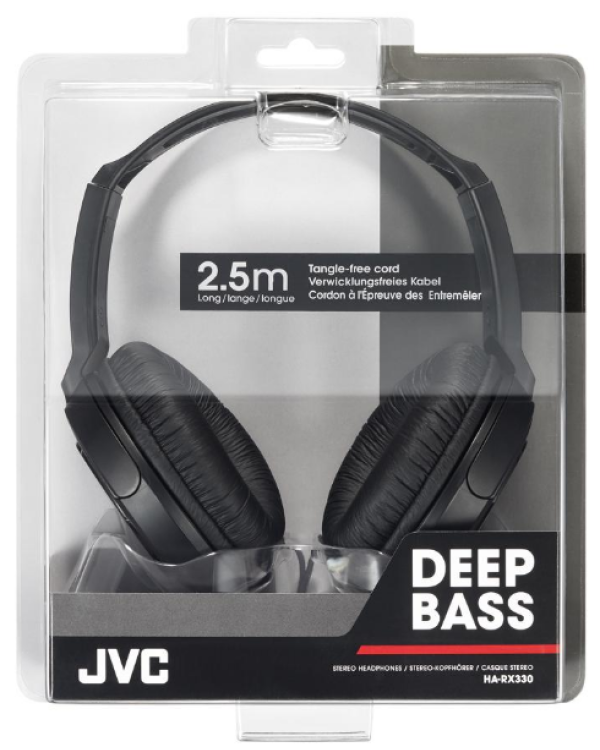 JVC HA-RX330-E Deep Bass Наушники с микрофоном Серые