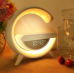 Wolulu AS-50195 Ночник с Беспроводной зарядкой / Bluetooth Колонка / Будильник / LED / RGB