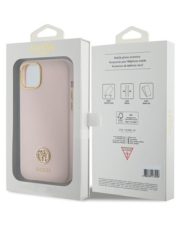 Guess GUHCP15M4DGPP Чехол для Apple iPhone 15 Plus / 14 Plus