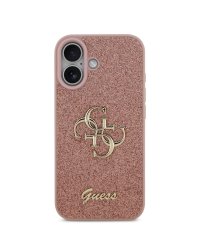Guess PU Fixed Glitter 4G Metal Logo Case Чехол для Apple iPhone 17