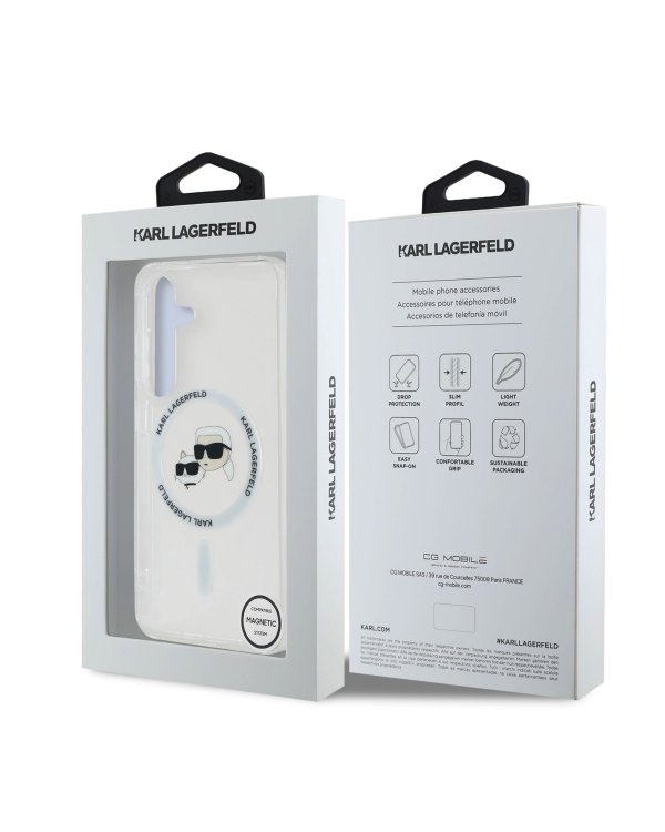 Karl Lagerfeld IML K&CH Heads MagSafe Case Чехол для Samsung Galaxy S25 Plus