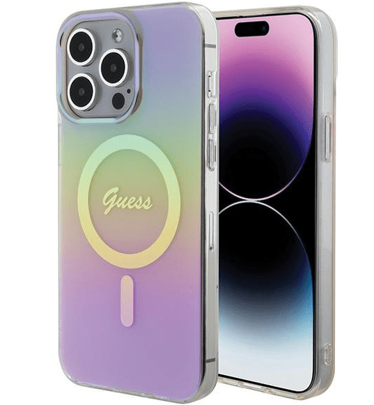Guess IML MagSafe Iridescent Case Защитный Чехол для Apple iPhone 15 Pro