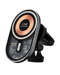 Qualo QTUS-K-15-07 Transparent Автомобильный Держатель с Идуктивной Зарядкой 15W