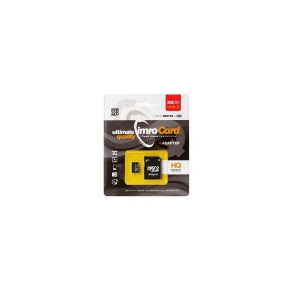 Imro Карта Памяти microSDHC / 32GB / cl. 10 / UHS-3 + Адаптер