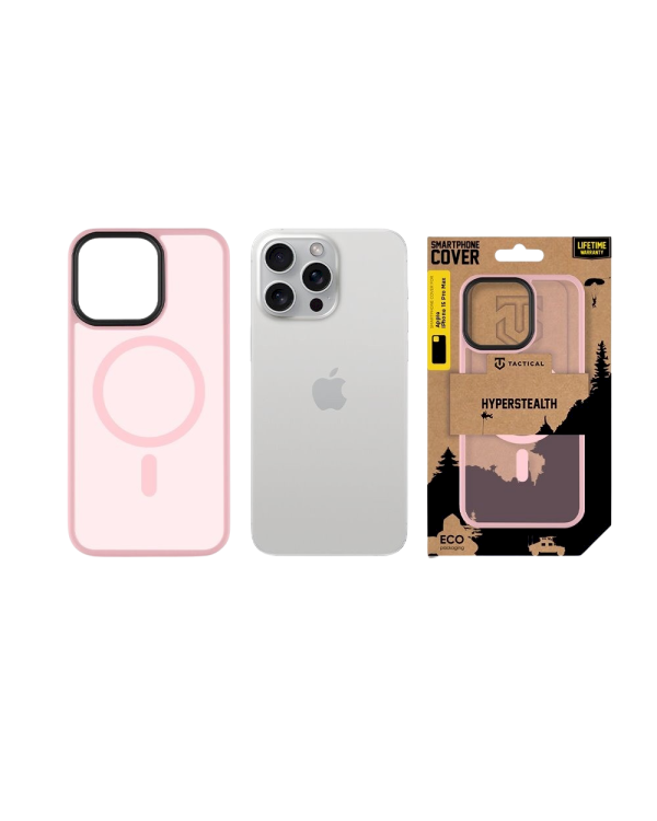 Дополнительное изображение книги «Tactical MagForce Hyperstealth Cover Защитный чехол для iPhone 15 Pro Max / розовая пантера»