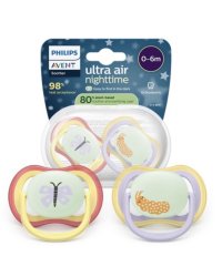 Philips Avent Ultra Air Night Детские Пустышки 0-6m 2шт