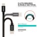 Swissten Textile Универсальный Quick Charge 3.1 USB-C / USB-C Кабель данных и зарядки 0.2m серебристый