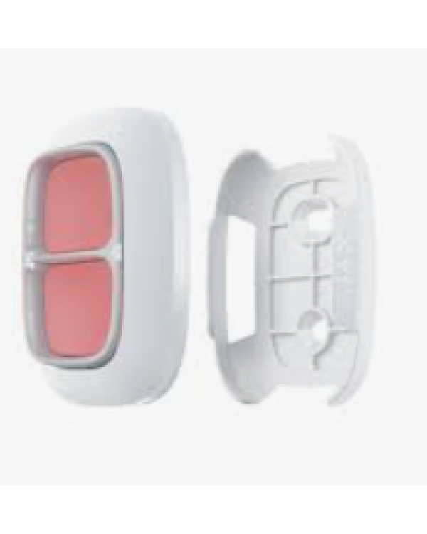 Ajax DoubleButton Белая Беспроводная Тревожная Кнопка с Двойной Защитой от Случайных Нажатий