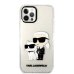Karl Lagerfeld IML Glitter Karl and Choupette NFT Защитный чехол для iPhone 12/12 Pro / прозрачный