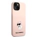 Karl Lagerfeld Liquid Silicone Choupette NFT Защитный чехол для iPhone 14 Plus / розовый