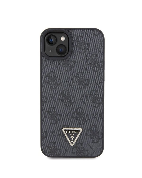 Guess Leather 4G Diamond Triangle Back Case Защитный Чехол для Apple iPhone 15
