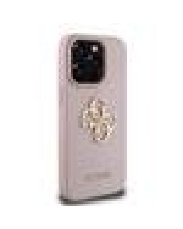 Guess PU Grained 4G Metal Logo Case Защитный чехол для iPhone 15 Pro / розовый
