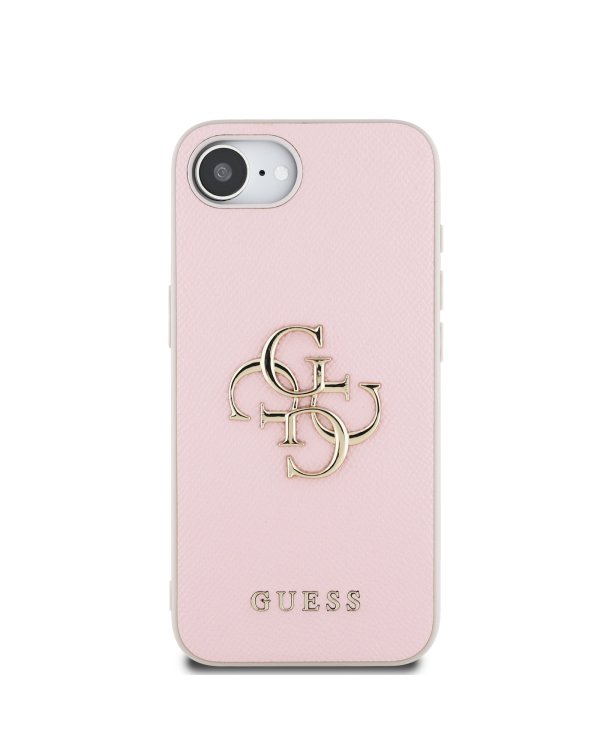Guess PU Grained 4G Metal Logo Case Чехол для Apple iPhone 16e
