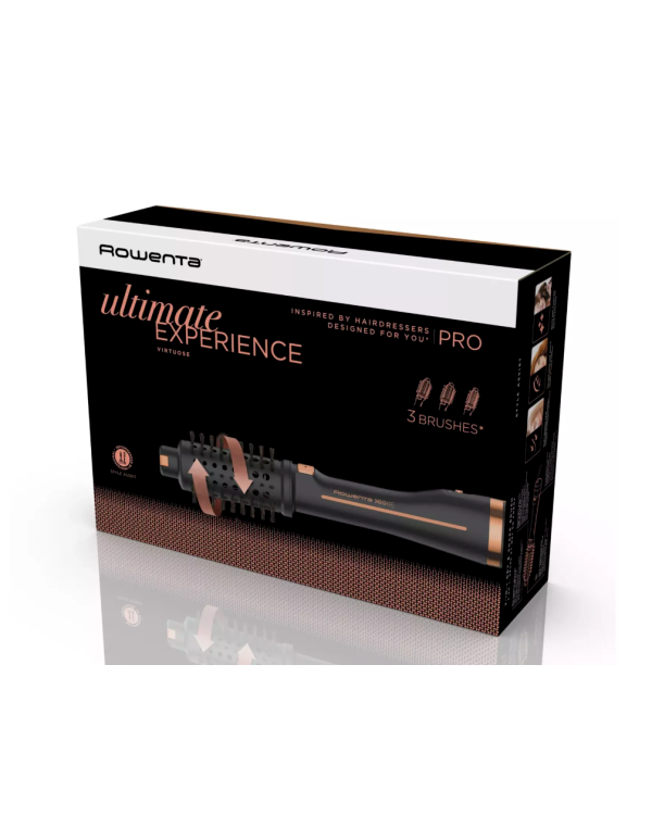 Rowenta CF9625 Ultimate Experience Фен-щётка Warm Black 750W / Bronze