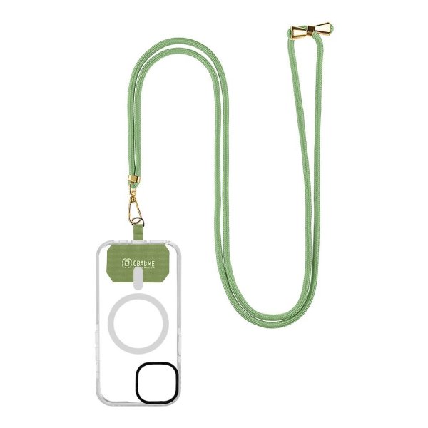 OBAL:ME NeckTag Allure Rope Ремешок на шею для телефонов / травяно-зелёный