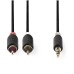 Nedis Audio провод 3.5 mm -> 2x RCA 2m Черный