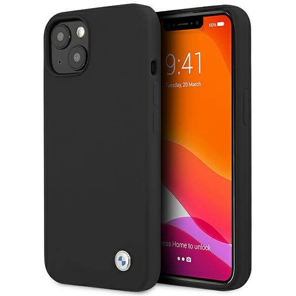 BMW BMHCP13SSILBK Hardcase Silicone Силиконовый защитный чехол для телефона Apple iPhone 13 Mini