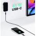 Qualo QLS-GN-US-AC-45-01 GaN Ultra Slim Зарядное устройство USB-C / 45W