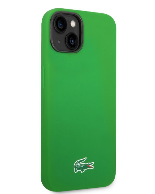 Lacoste Liquid Silicone Microfiber Croc Logo MagSafe Case Чехол для Apple iPhone 14
