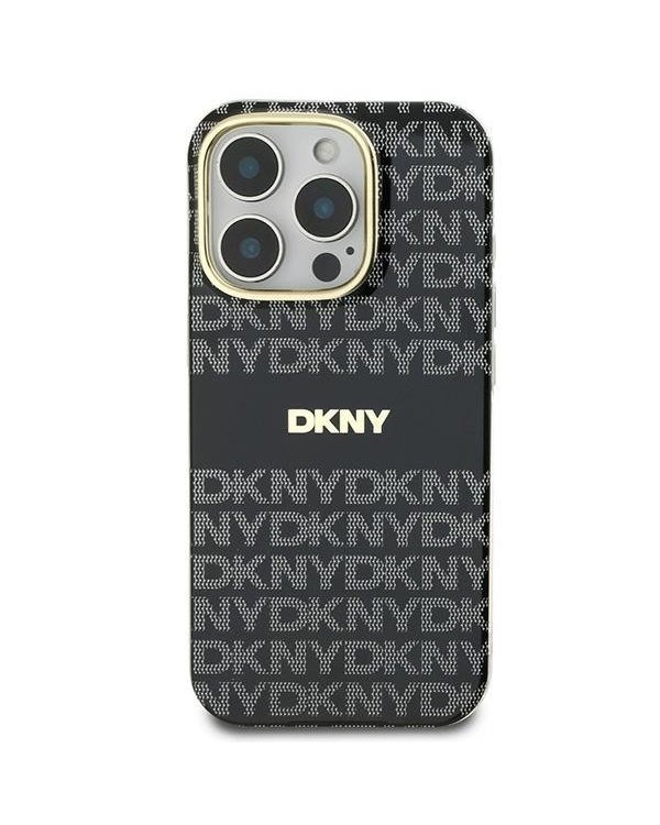 DKNY Repeat Texture Pattern With Stripe Защитный Чехол для Apple iPhone 16 Pro
