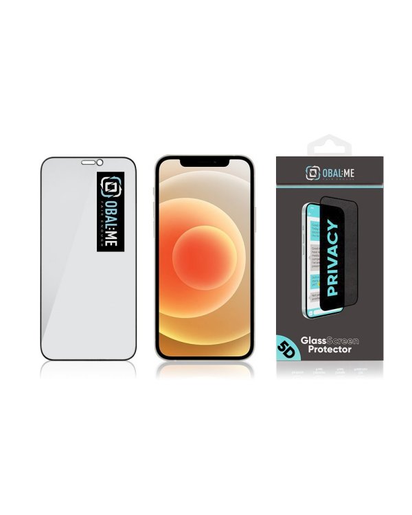 Дополнительное изображение книги «OBAL:ME Privacy 5D Glass Screen Protector Защитное стекло для Apple iPhone 12 Mini / чёрный»