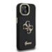 Guess PU Grained 4G Logo Stand Camera Frame Case Защитный чехол для iPhone 13 / чёрный