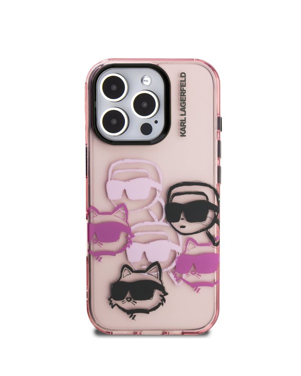Karl Lagerfeld IML Multi K&CH Heads Case Чехол для Apple iPhone 16 Pro