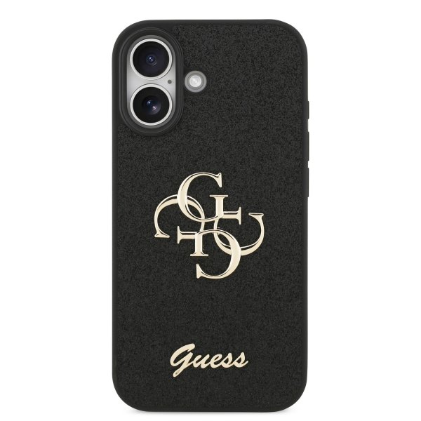Обложка книги «Guess PU Fixed Glitter 4G Metal Logo Case Чехол для Apple iPhone 17»