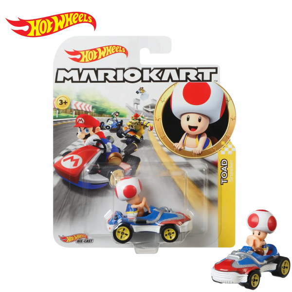 Hot Wheels Mario Kart Toad 1:64 Машинка