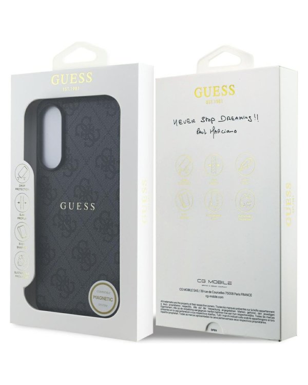 Guess 4G Ring Classic Logo MagSafe case Чехол для Samsung Galaxy S25 Edge