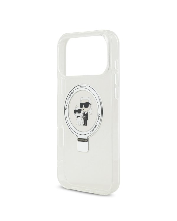 Karl Lagerfeld Ringstand Karl and Choupette MagSafe Case Чехол для Apple iPhone 17 Pro Max