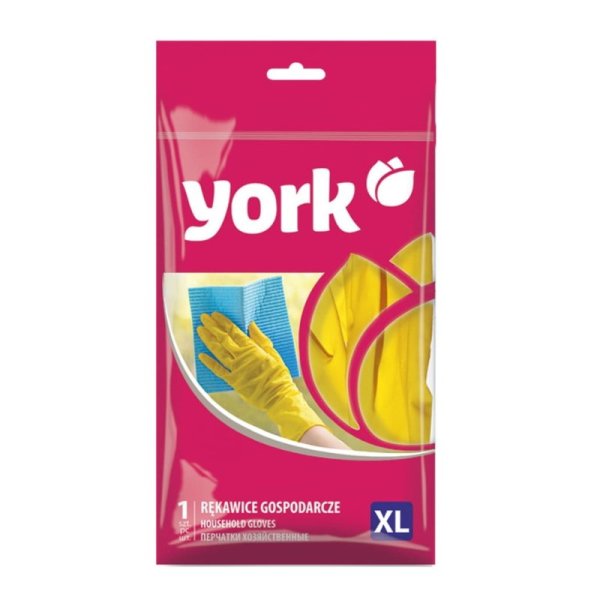 York Хозяйственные Резиновые Перчатки Размер XL