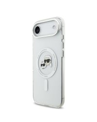 Karl Lagerfeld IML K&CH Heads Metal Frame MagSafe Case Защитный чехол для iPhone Air / прозрачный