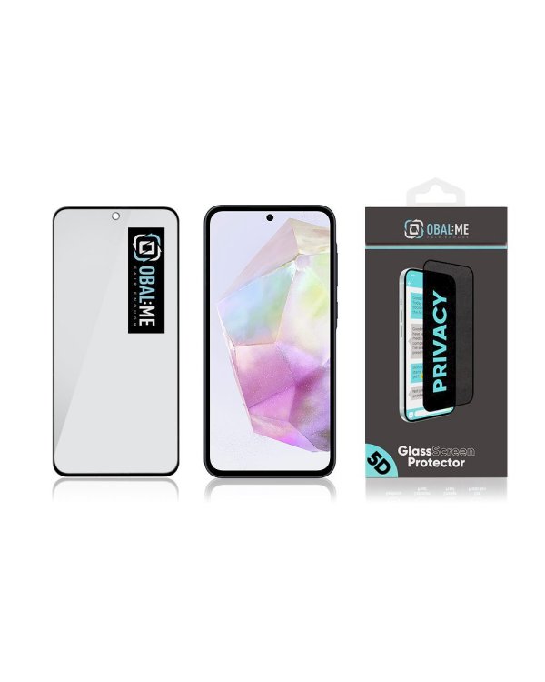 Дополнительное изображение книги «OBAL:ME Privacy 5D Glass Screen Protector Защитное стекло для Samsung Galaxy A35 5G / чёрный»