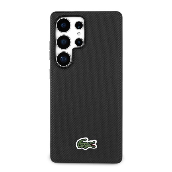 Lacoste Iconic Petit Pique Woven Logo MagSafe Case Чехол для Samsung Galaxy S25 Ultra