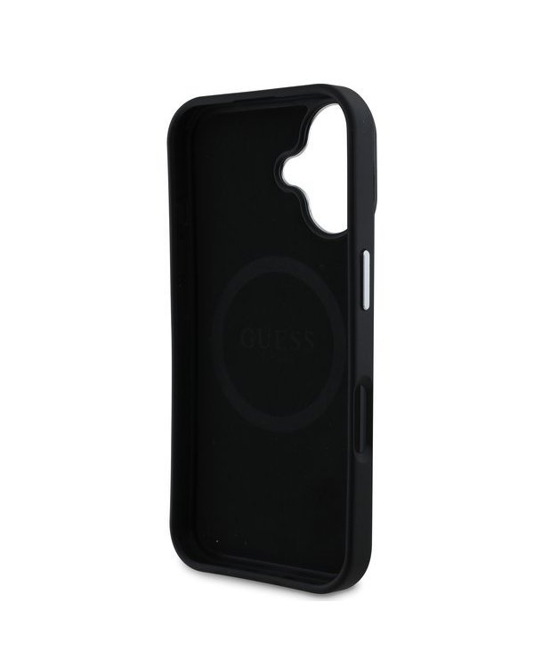 Guess PU Grained Triangle Logo Case Чехол для Apple iPhone 16