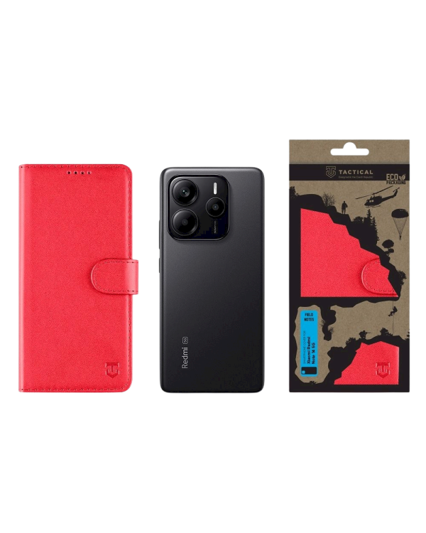 Tactical Field Notes Защитный чехол для Xiaomi Redmi Note 14 5G / красный